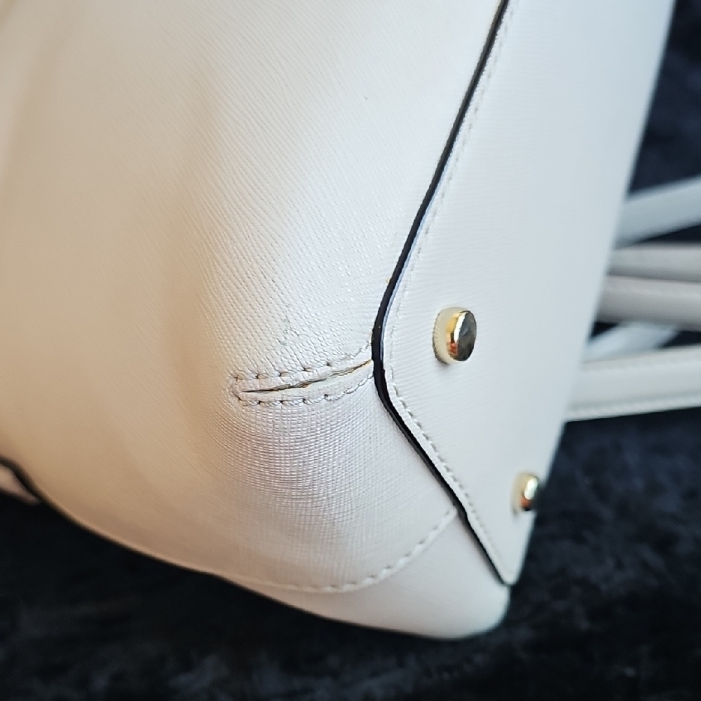 Kate Spade LIMITED EDITION Cream Satchel Bag With Crossbody Strap - Picture 14 of 16